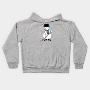 Hockey Snowman Kids Hoodie